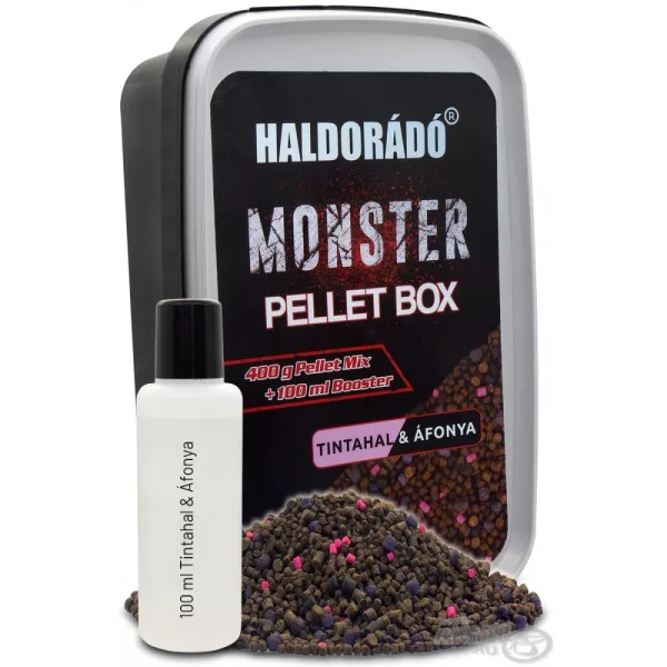 Haldorádó MONSTER Pellet Box - Squid & Blueberry