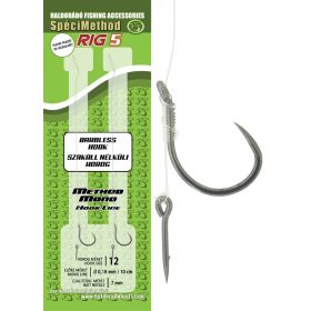   Haldorádó SpéciMethod Rig5 Mono 12 Eyed Barbless Monofilament pre-tied hook
