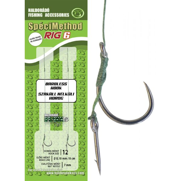 Haldorádó SpéciMethod Rig6 Braid 12 Ears Beardless Braided leader