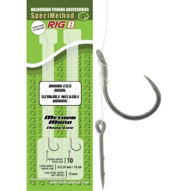   Haldorádó SpéciMethod Rig8 Mono 10 Eyed Barbless Monofilament pre-tied hook
