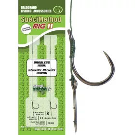   Haldorádó SpéciMethod Rig11 Braid 8 Eyed Barbless Braided pre-tied hook