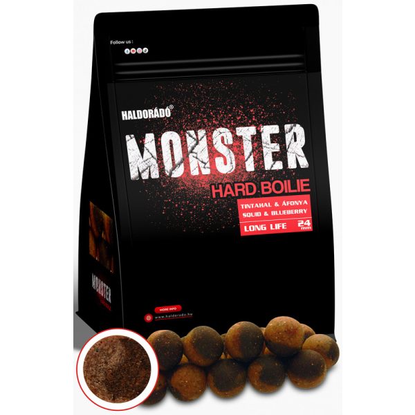 Haldorádó Monster Hard Boilie Squid-Blueberry 700gr 24mm Bojli