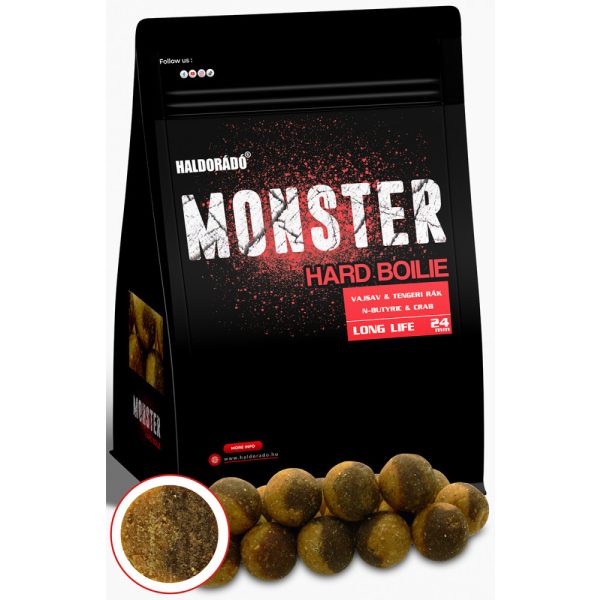 Haldorádó Monster Hard Boilie Buttermilk Shrimp 700gr 24mm Bojli
