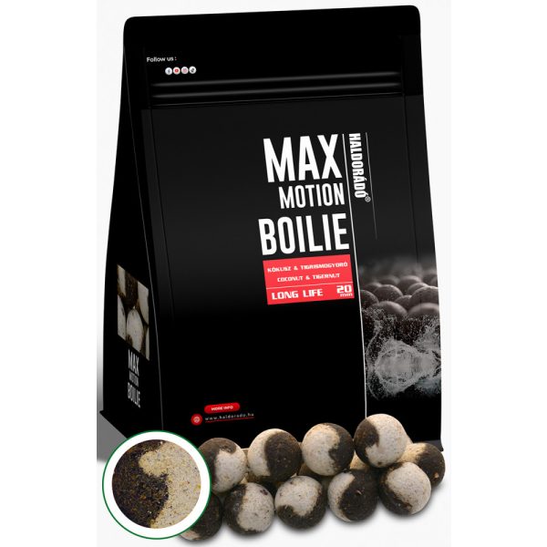 Haldorado Max Motion Boilie Long Life Coconut-Tiger Nut 800gr 20mm Boilie