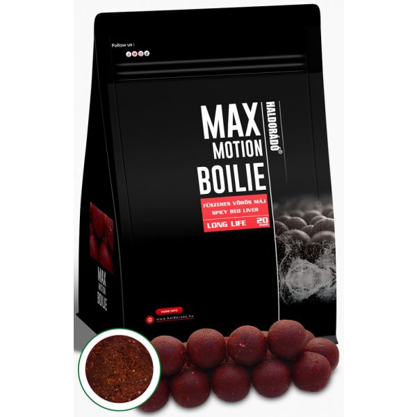 Haldorado Max Motion Boilie Long Life Spicy Red Liver 800gr 20mm Boilie