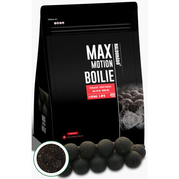 Haldorádó Max Motion Boilie Long Life Black Squid 800gr 20mm Boilie