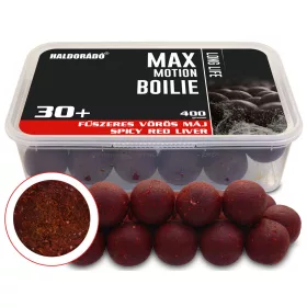   Haldorádó Max Motion Boilie Long Life Spicy Red Liver 400gr 30mm Boilie