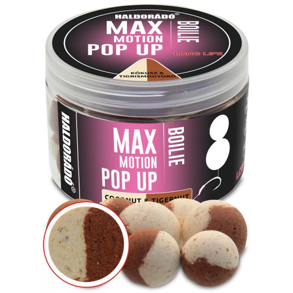 Haldorado Max Motion Boilie Pop Up Coconut-Tiger Nut 50gr 16-20mm Boilie