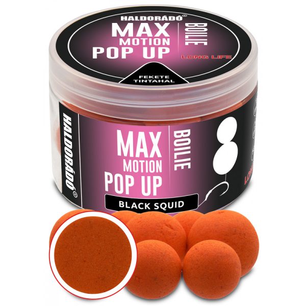 Haldorádó Max Motion Boilie Pop Up Black Squid 50gr 16-20mm Boilie