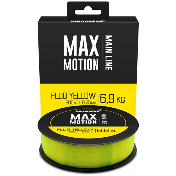 Haldorádó Max Motion 0.25mm 900m Monofil main line - Fluo Yellow