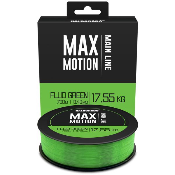 Haldorádó Max Motion 0,40mm 700m Monofilament main line - Fluo Green