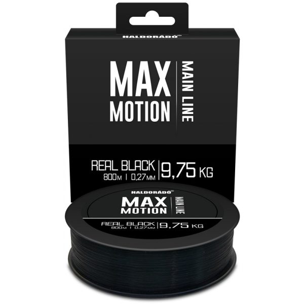 Haldorádó Max Motion 0,27mm 800m Monofilament mainline - Real Black/black