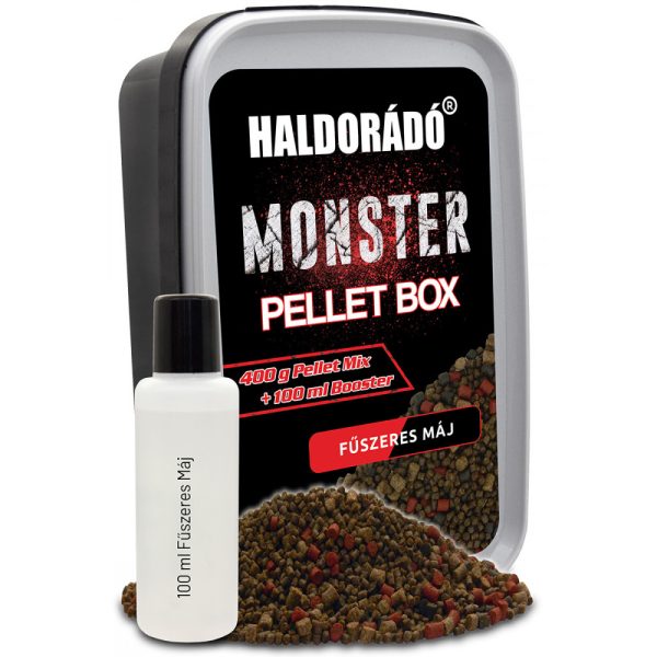 Haldorádó Monster Spicy Liver 400gr 2-3-4mm Pellet box