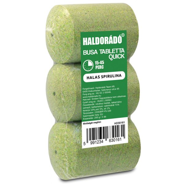 Haldorádó Busa tablets Quick Halas spirulina 3db/pack