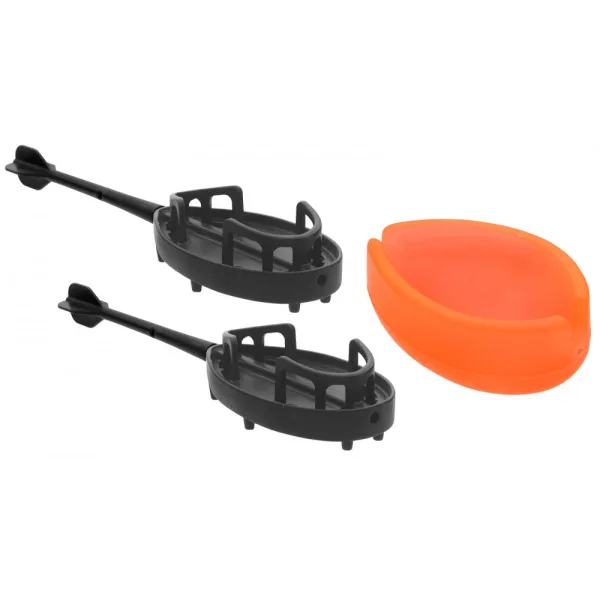 Haldorádó Dart Metal L 35gr method feeder basket 2pcs + 1pc rubber filling tool set