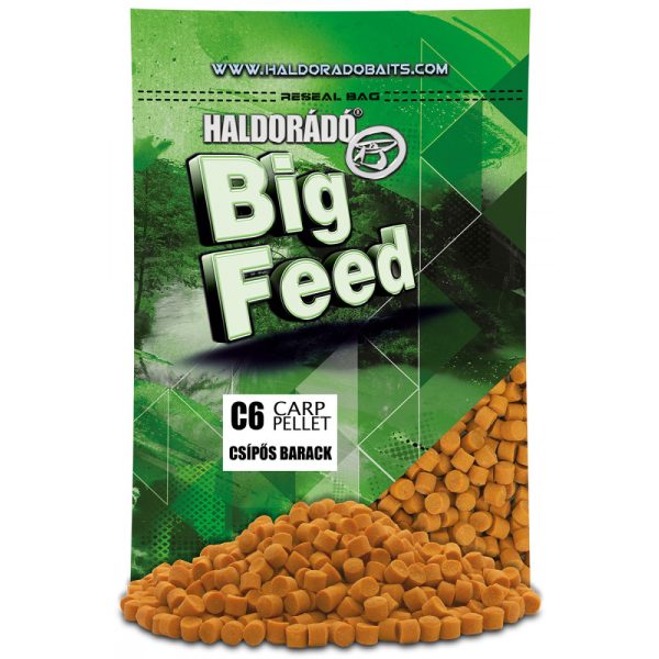 Haldorádó Big Feed C6 Pellet Hot Peach 700gr 6mm Feeding pellets