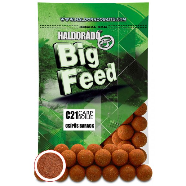 Haldorádó Big Feed C21 Boilie Peach 700gr 24mm Bojli