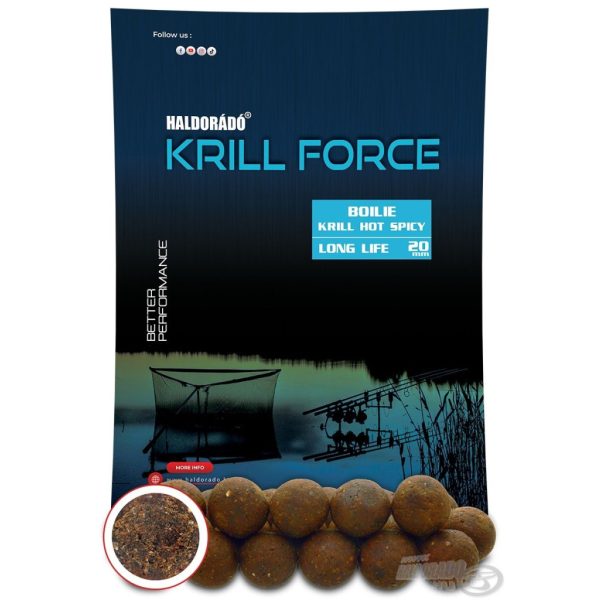 Haldorado Krill Force Boilie Long Life 20mm Krill Hot Spicy Feeding Boilie 700gr