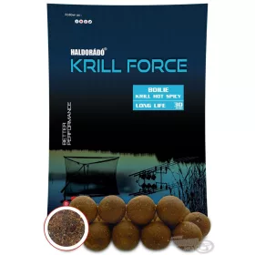   Haldorádó Krill Force Boilie Long Life 30mm Krill Hot Spicy Feeding Boilie 700gr