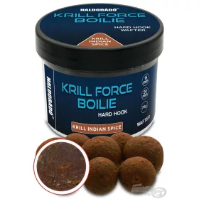   Haldorádó Krill Force Boilie Hard Hook Wafter 16, 20 mm Krill Indian Spice Hook Bait Boilie 70gr