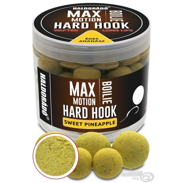 Haldorádó Max Motion Boilie Hard Hook Wafter 16, 20mm Sweet Pineapple Bait Boilie 100gr