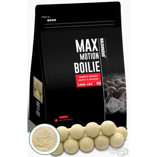 Haldorádó Max Motion Boilie Long Life 24mm Maple & Banana Boilie 800gr