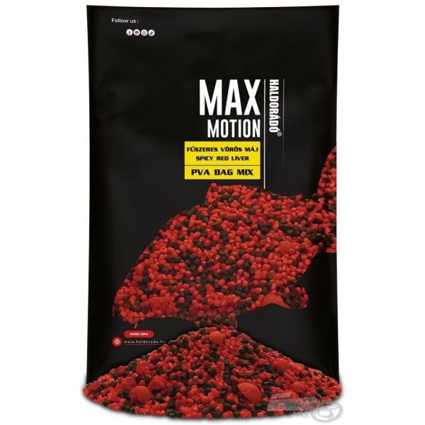 Haldorádó Max Motion PVA Bag Mix Spicy Red Liver 600gr