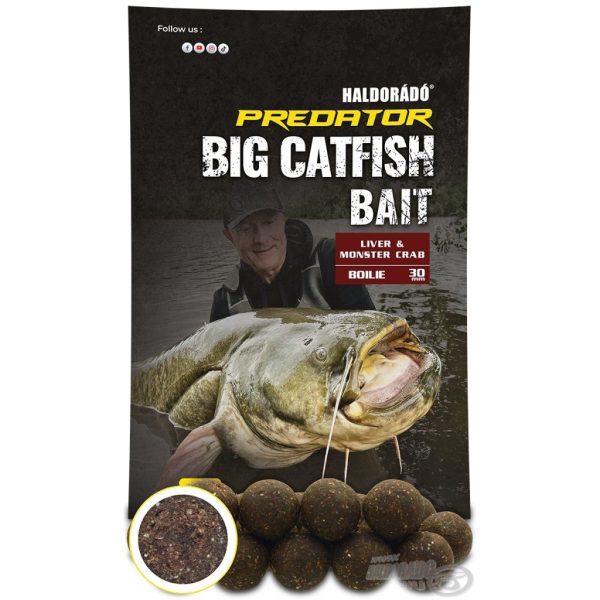 Haldorádó Catfish Bait Boilie 30+ Liver-Monster Crab Catfish Boilie 1kg