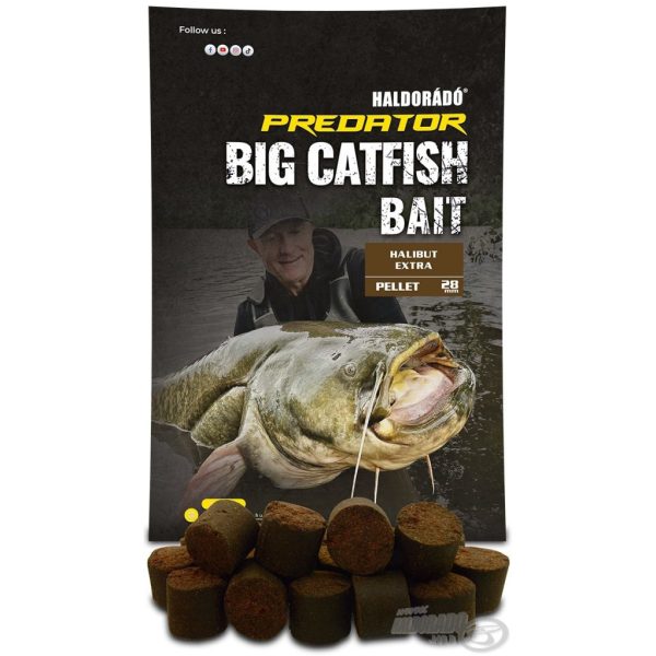 Haldorádó Catfish Bait Pellet 28mm Halibut Extra Catfish Pellet 1kg