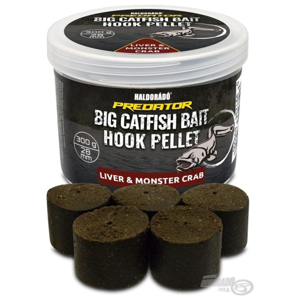 Haldorádó Catfish Bait Hook Pellet 28mm Liver-Monster Crab Drilled Hook Pellet 300gr