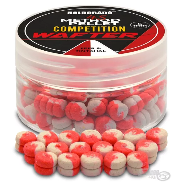 Haldorádó 4S Method Pellet Competition 5mm Strawberry & Squid Wafters 30gr