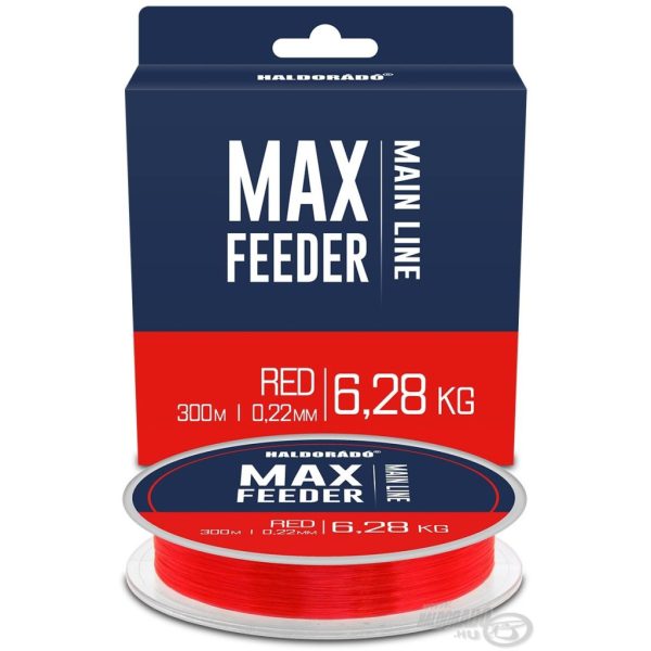 Haldorádó Max Feeder Red 0,22mm 300m Monofilament Mainline
