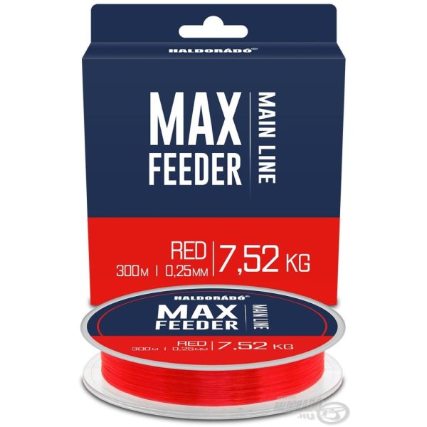 Haldorádó Max Feeder Red 0,25mm 300m Monofilament Mainline
