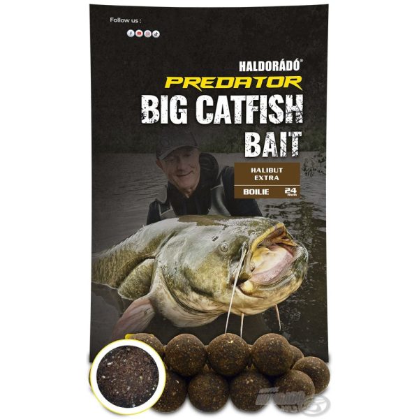 Haldorádó Catfish Bait Boilie 24+ Halibut Extra Catfish Boilie 1kg