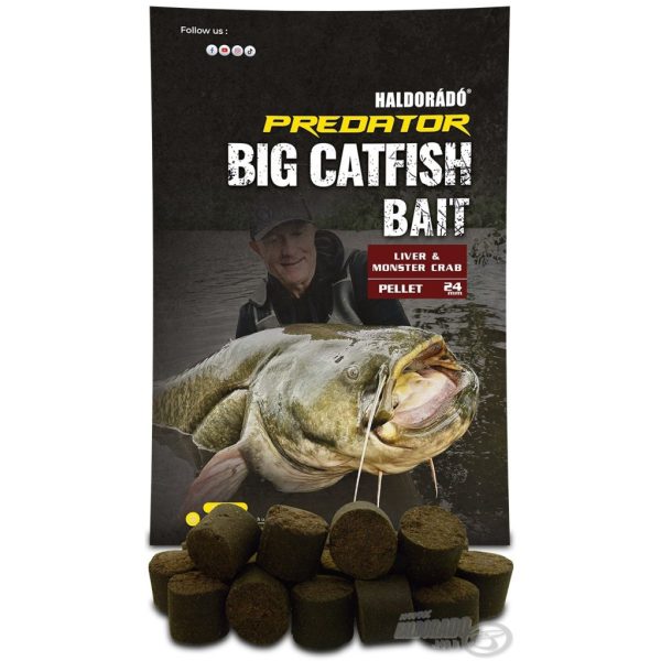 Haldorádó Catfish Bait Pellet 24mm Liver-Monster Crab Bait Pellet 1kg