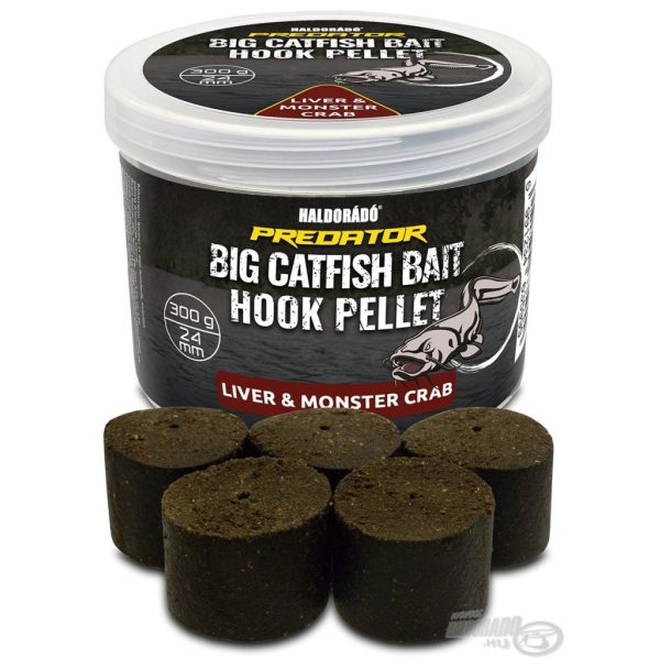 Haldorádó Catfish Bait Hook Pellet 24mm Liver-Monster Crab Drilled Hook Pellet 300gr