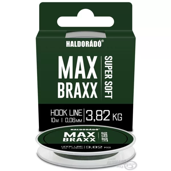Haldorádó Max Braxx Super Soft Hook Line 0.06mm 10m Braided Leader Line