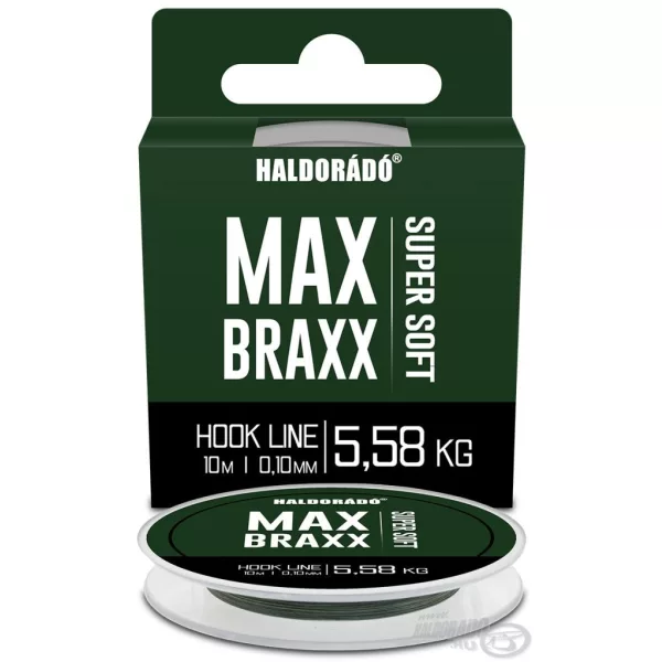 Haldorádó Max Braxx Super Soft Hook Line 0.10mm 10m Braided Leader Line