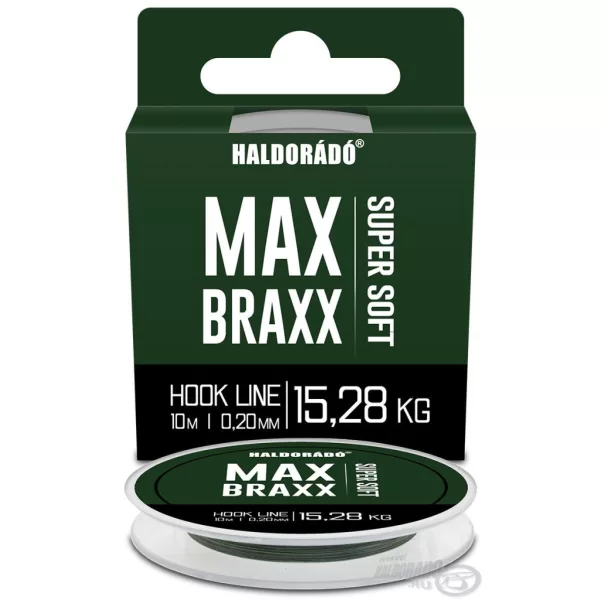 Haldorádó Max Braxx Super Soft Hook Line 0.20mm 10m Braided Leader Line