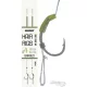 Haldorádó Soft Pop Up Hair Rigs 4 Looped, Barbed Pre-tied Boilie Hook 2pcs
