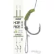 Haldorádó Soft Pop Up Hair Rigs 6 Eyed, Barbed Pre-Tied Boilie Hook 2pcs