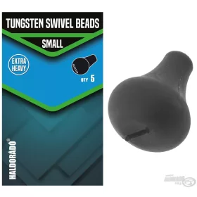   Haldorádó Tungsten Swivel Beads Small Tungsten Terminal Tackle Stopper Rubber Adapter 5pcs