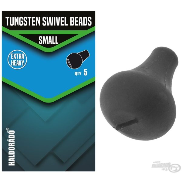 Haldorádó Tungsten Swivel Beads Small Tungsten Terminal Tackle Stopper Rubber Adapter 5pcs