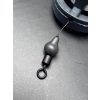 Haldorádó Tungsten Swivel Beads Small Tungsten Terminal Tackle Stopper Rubber Adapter 5pcs