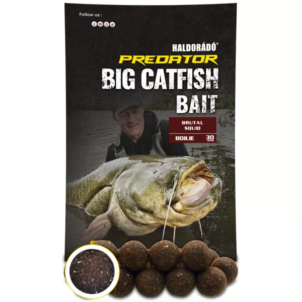 Haldorádó Catfish Bait Boilie Brutal Squid 30+mm Bojli 1kg
