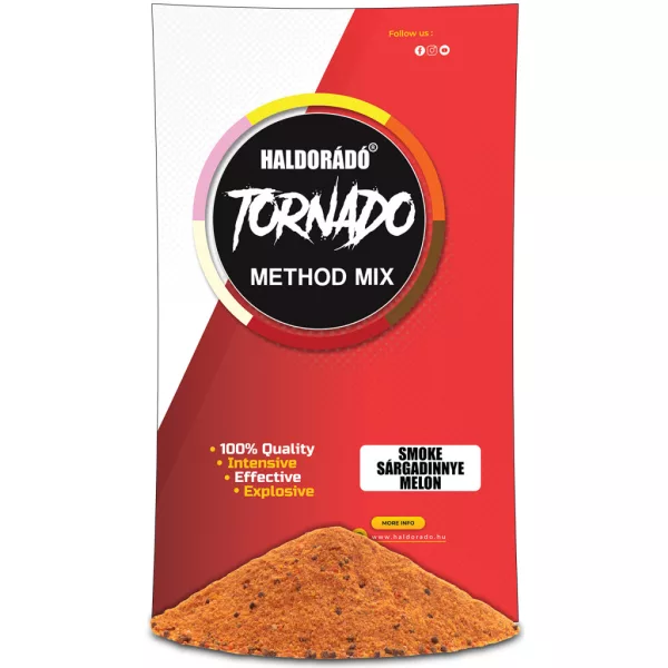 Haldorádó Tornado Smoke Method Mix Cantaloupe Groundbait 500gr