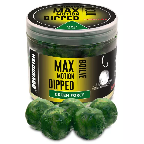 Haldorádó Max Motion Boilie Dipped Green Force 20mm Csalizó Bojli 100gr