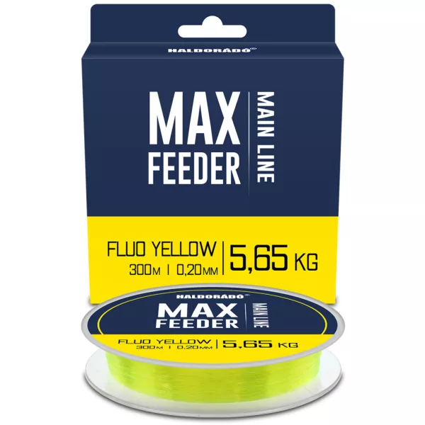 Haldorádó Max Feeder Fluo Yellow 0,20mm 300m Monofil Főzsinór