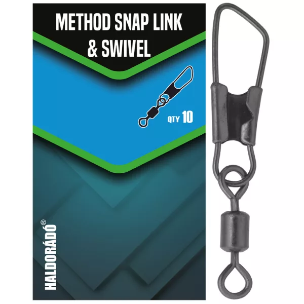 Haldorádó Method Snap Link & Swivel Carabiner Swivel 10db
