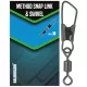 Haldorádó Method Snap Link & Swivel Carabiner Swivel 10db